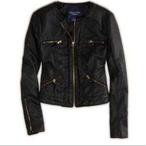 American eagle vegan leather jacket